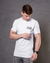 Camisa Masculina Long - line Cotton Slim na internet