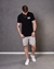Camisa Masculina Long - line Cotton Slim na internet