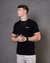 Camisa Masculina Long - line Cotton Slim