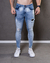 Calça Jeans Masculina Destroyed Rasgada Modelage Skinny - Vintag - Rodrigs Conceito