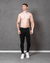 Calça Masculina de Sarja Skinny Destroyed Com Elastano - Preta na internet