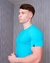 Camisa Masculina Longline - Azul na internet