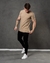 Camisa Masculina T-shirt Com Ziper - Bege - Rodrigs Conceito