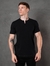 Camisa Masculina T-shirt Com Ziper - Preta na internet