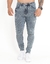 Calça Jeans Masculina Destroyed Rasgada Modelage Skinny - T400 - comprar online