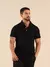 Camisa Gola Polo Piquet Masculina - Preta