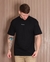 Camisa Masculina Ouversized Algodão Longa - Preta