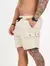 Bermuda Jogger Cargo Street Bolso Botão - Creme - comprar online