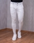 Calça Alfaiataria Masculina Italiana Skinny Cetin - Branco Gelo