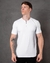 Camisa Masculina T-shirt Com Ziper - Branca - comprar online
