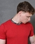 Camisa Longline Cotton Gola Rabanada - Vermelho - comprar online