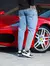 Calça Slim Fit Jeans Casual Claro na internet