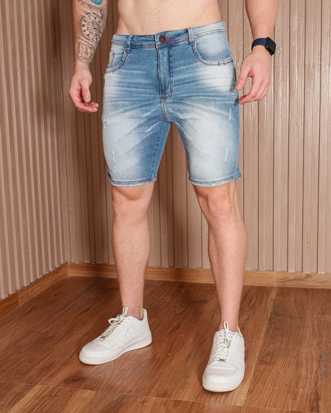 Bermuda Jeans Masculina Justa Skinny