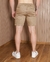 Bermuda Cargo Short Masculino Com Bolso Lateral Bege - Rodrigs Conceito