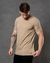 Camisa Masculina T-shirt Com Ziper - Bege