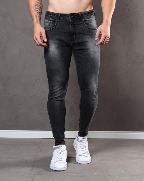 Calça Jeans Masculina Marmorizada Modelage Skinny