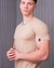Camisa Masculina Longline - Bege na internet