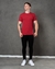 Camisa Masculina T-shirt Com Ziper - Vermelha na internet