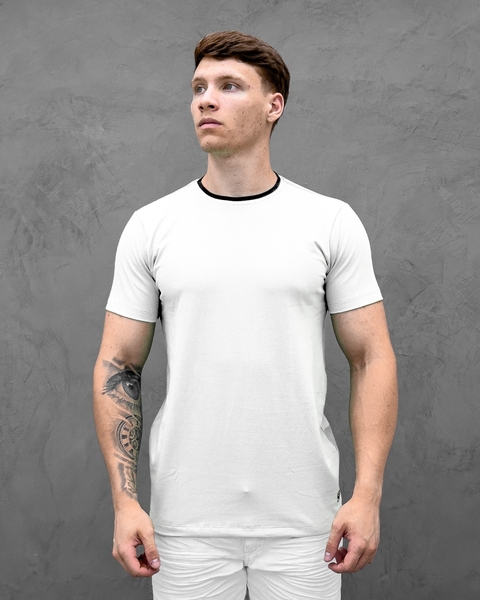 Camisa Longline Cotton Gola Ribanada