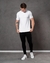 Camisa Masculina T-shirt Com Ziper - Branca na internet