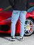 Calça Slim Fit Jeans Casual Claro - Rodrigs Conceito