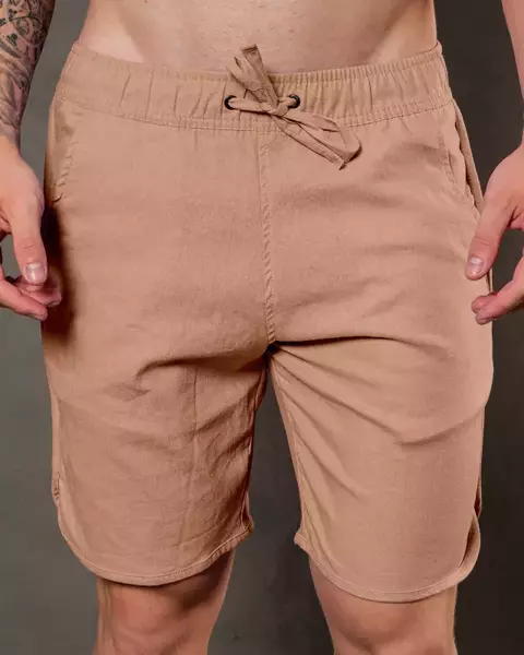 Short Linho Califórnia - Chocolate - comprar online