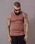 Camisa Masculina Regata Americana Camiseta Canelada - Marrom - Rodrigs Conceito