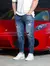 Calça Slim Fit Jeans Destroyed