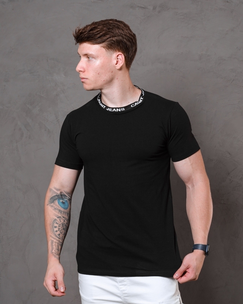 Camisa Longline Cotton Gola Rabanada - Preto