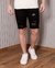 Bermuda Jeans Masculina Com Elastano - Preta