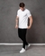 Camisa Masculina T-shirt Com Ziper - Branca - Rodrigs Conceito