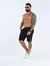 Short Sarja Acetinada Rabo de Peixe - Preto - loja online