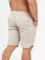 Imagem do Short Sarja Acetinada Rabo de Peixe com Elastano - Bege
