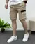 Bermuda Masculina Streetwear Chocolate Claro sarja Com Laycra