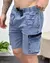 Bermuda Cargo Jeans Essential Escuro - comprar online