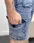 Bermuda Cargo Jeans Essential Escuro