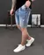 Imagem do Bermuda Slim Fit Jeans Destroyed Clara