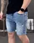 Bermuda Slim Fit Jeans Destroyed Clara