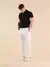 Calça Alfaiataria Ajuste Lateral Branca - loja online