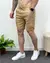 Imagem do Short Linho Masculino Cós Elastico Viscose Linho Elastano - Bege