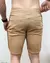 Short Linho Masculino Cós Elastico Viscose Linho Elastano - Bege - comprar online