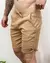 Short Linho Masculino Cós Elastico Viscose Linho Elastano - Bege na internet
