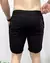 Short Linho Masculino Cós Elastico Viscose Linho Elastano - Preto - loja online