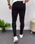 Calça Masculina sarja preta Basica Modelage Skinny Com Elastano - comprar online