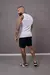 Camisa Masculina Regata Americana Camiseta Canelada - Branca - Rodrigs Conceito