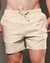 Short Linho Masculino Cós Elastico Viscose Linho Elastano