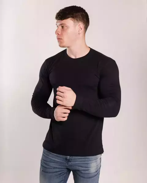 Camisa Manga Longa Flexfit Confort - Preto