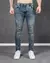 Calça Skinny Jeans Destroyed Escura Holding Power©️