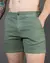 Short Masculino Cotelê Cetim Verde