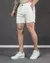 Short Masculino Cotelê Cetim OFF white - Rodrigs Conceito